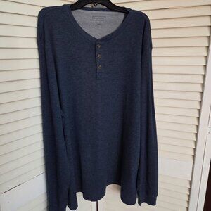 Club Room Men's Blue Thermal Long Sleeve - Brand New!